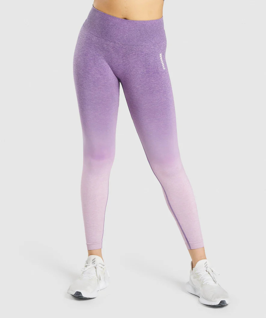 Gymshark Adapt Ombre Seamless Leggings - Light Purple Marl/Purple | Gymshark (Global)