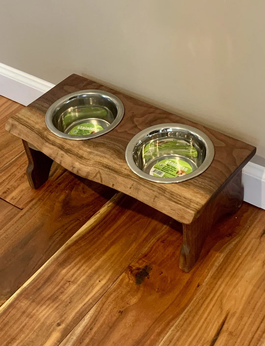 Personalized Live Edge Raised Dog Bowl Free Shipping - Etsy | Etsy (US)