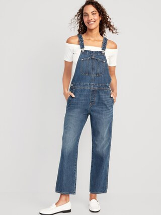 Slouchy Straight Jean Overalls for Women | Old Navy (US)