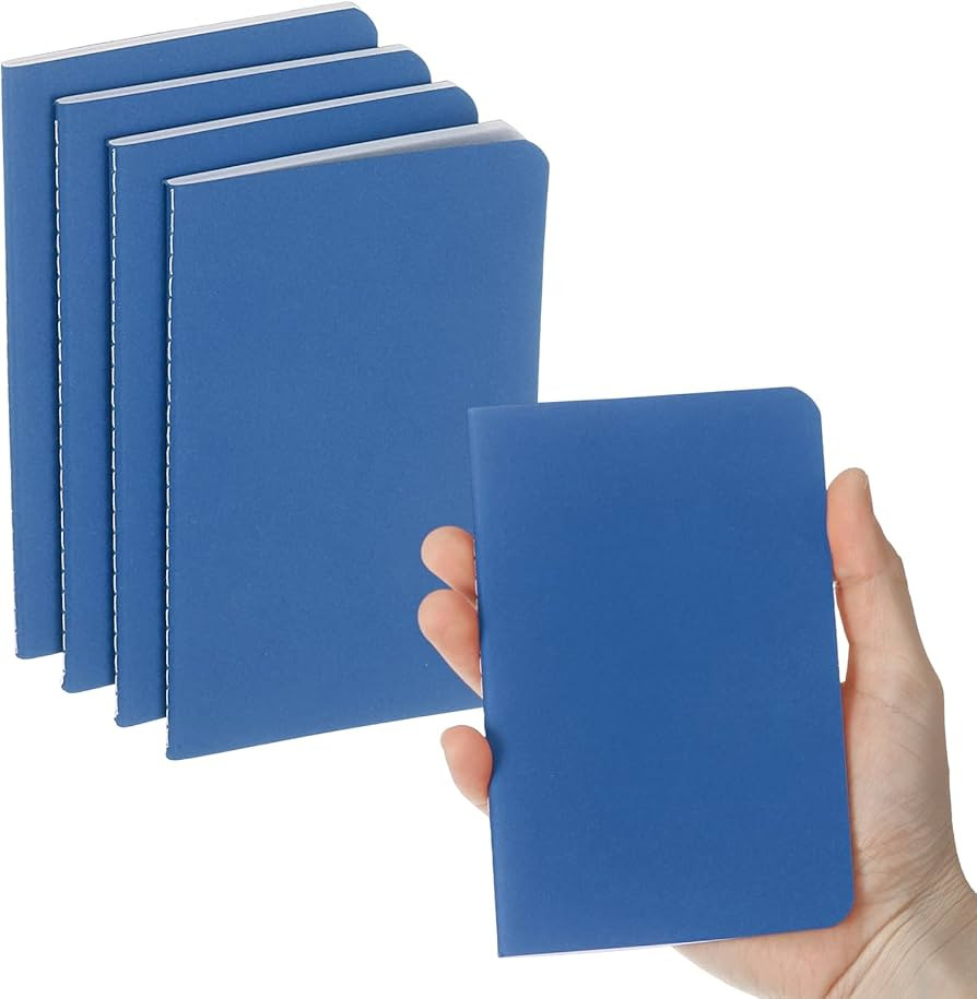 PATIKIL 4 Pack A6 Notebook, A6 Journal Mini Notebook Pocket Kraft Memo Notepads Lined Sketchbook ... | Amazon (US)