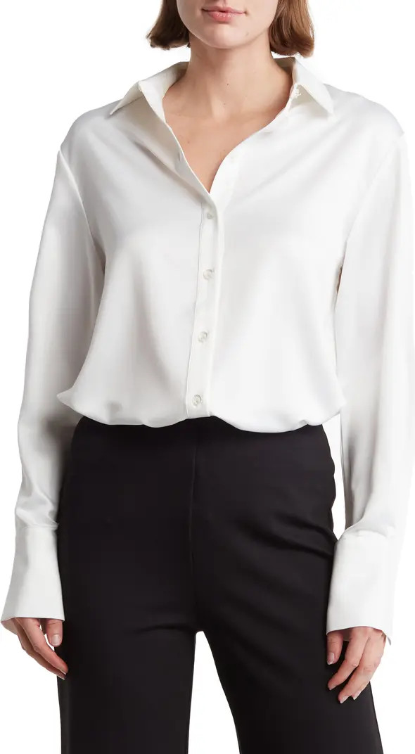 T Tahari Long Sleeve Button-Up Tunic Shirt | Nordstromrack | Nordstrom Rack