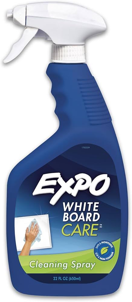 EXPO Dry Erase Whiteboard Cleaning Spray, 22 oz, Efficient Whiteboard Cleanser, Classroom and Off... | Amazon (US)