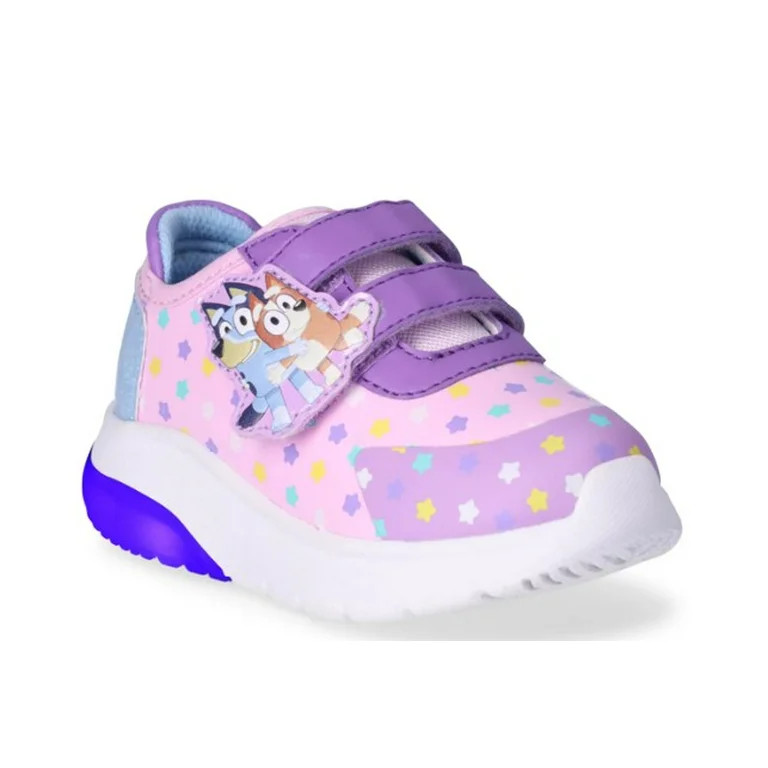 Bluey Toddler Girls Athletic Light Up Sneaker, Sizes 5-10 | Walmart (US)