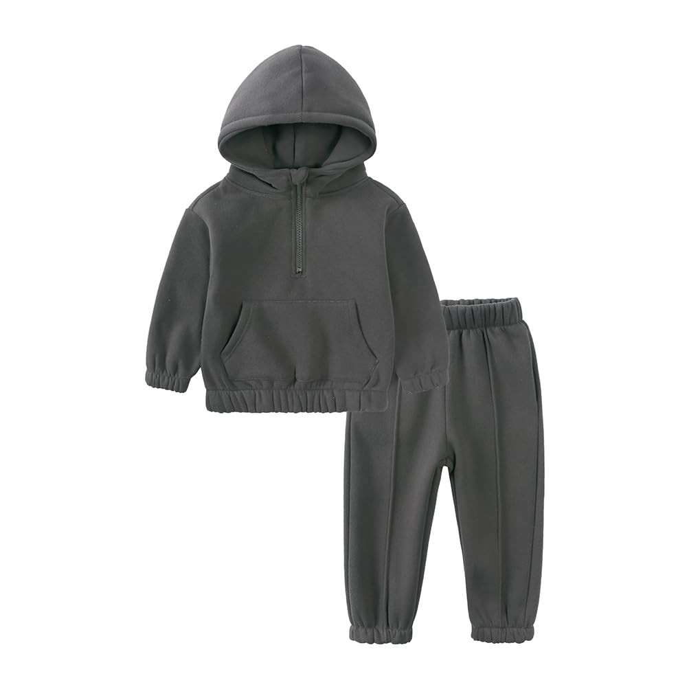 MYGBCPJS Youth 2PCS Jogger Outfits Set Fleece Hooded + Sweatpants Boys Girls Athletic Sweatsuits ... | Amazon (US)