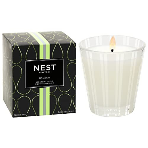 NEST New York Scented Classic Candle, Bamboo - 8.1 oz - Up to 60-Hour Burn Time - Reusable Glass Vessel | Amazon (US)