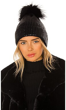 Metallic Pom Hat
                    
                    Adrienne Landau | Revolve Clothing (Global)