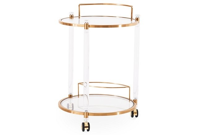 Wilcox Bar Trolley, Gold | One Kings Lane