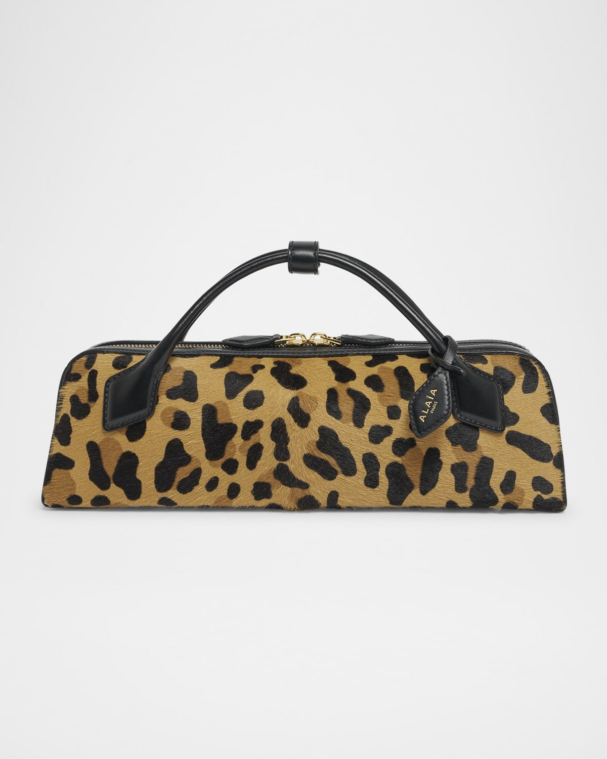 Le Teckel Clutch Bag in Leopard Calf Hair | Neiman Marcus