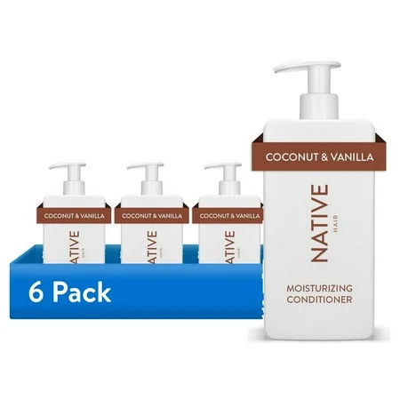 (6 pack) Native Coconut & Vanilla Conditioner 16.5 fl oz | Walmart (US)