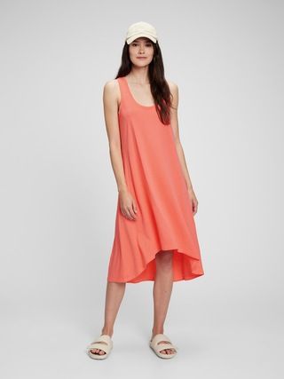 Linen Cotton Hi-Low Tank Dress | Gap (US)