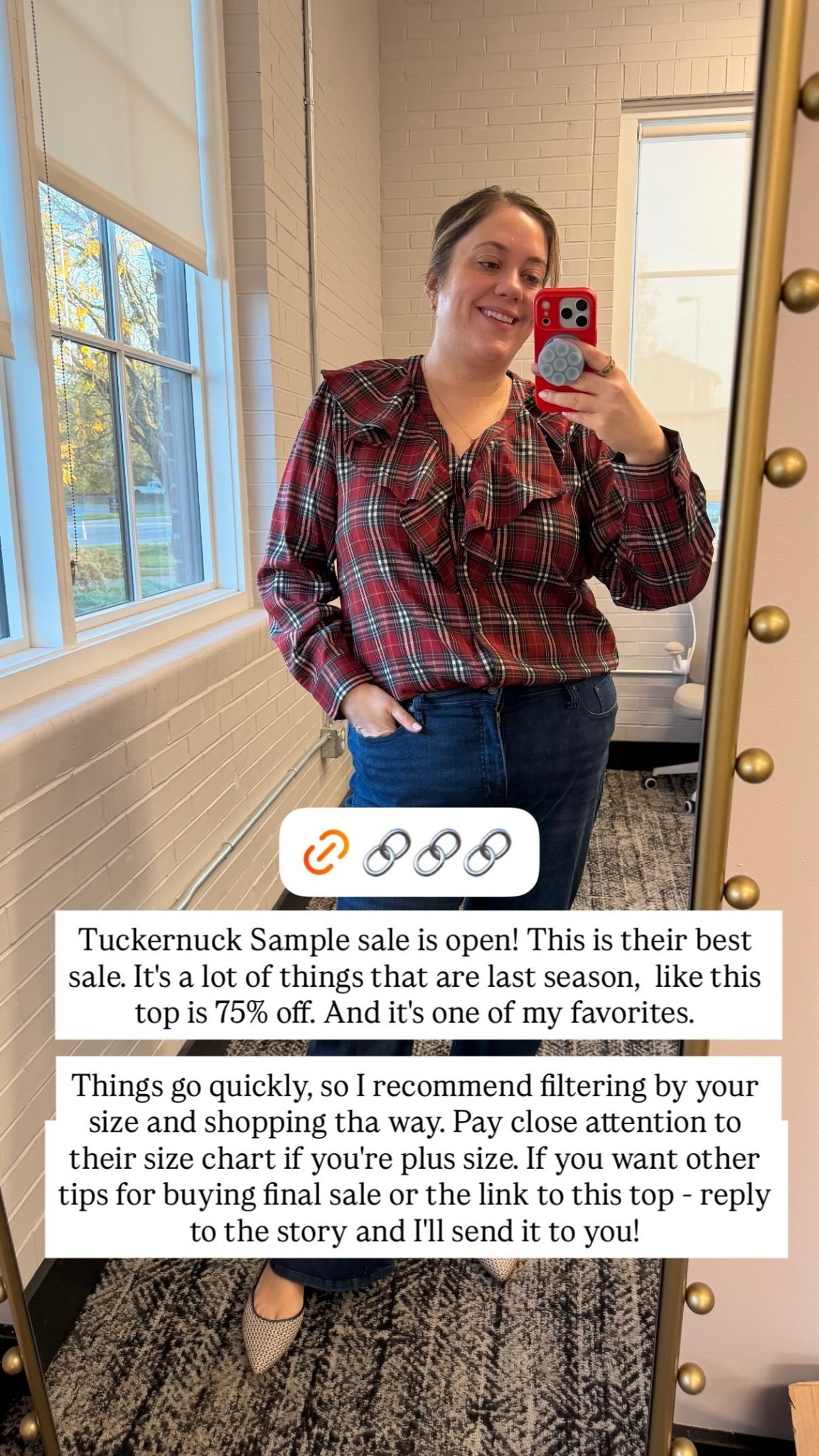 Tuckernuck Sample sale is open! This is their best sale. It's a lot of things that are last season,  like this top is 75% off. And it's one of my favorites. 

Things go quickly, so I recommend filtering by your size and shopping tha way. Pay close attention to their size chart if you're plus size. If you want other tips for buying final sale or the link to this top - reply to the story and I'll send it to you!

#LTKMidsize #LTKPlusSize #LTKSaleAlert