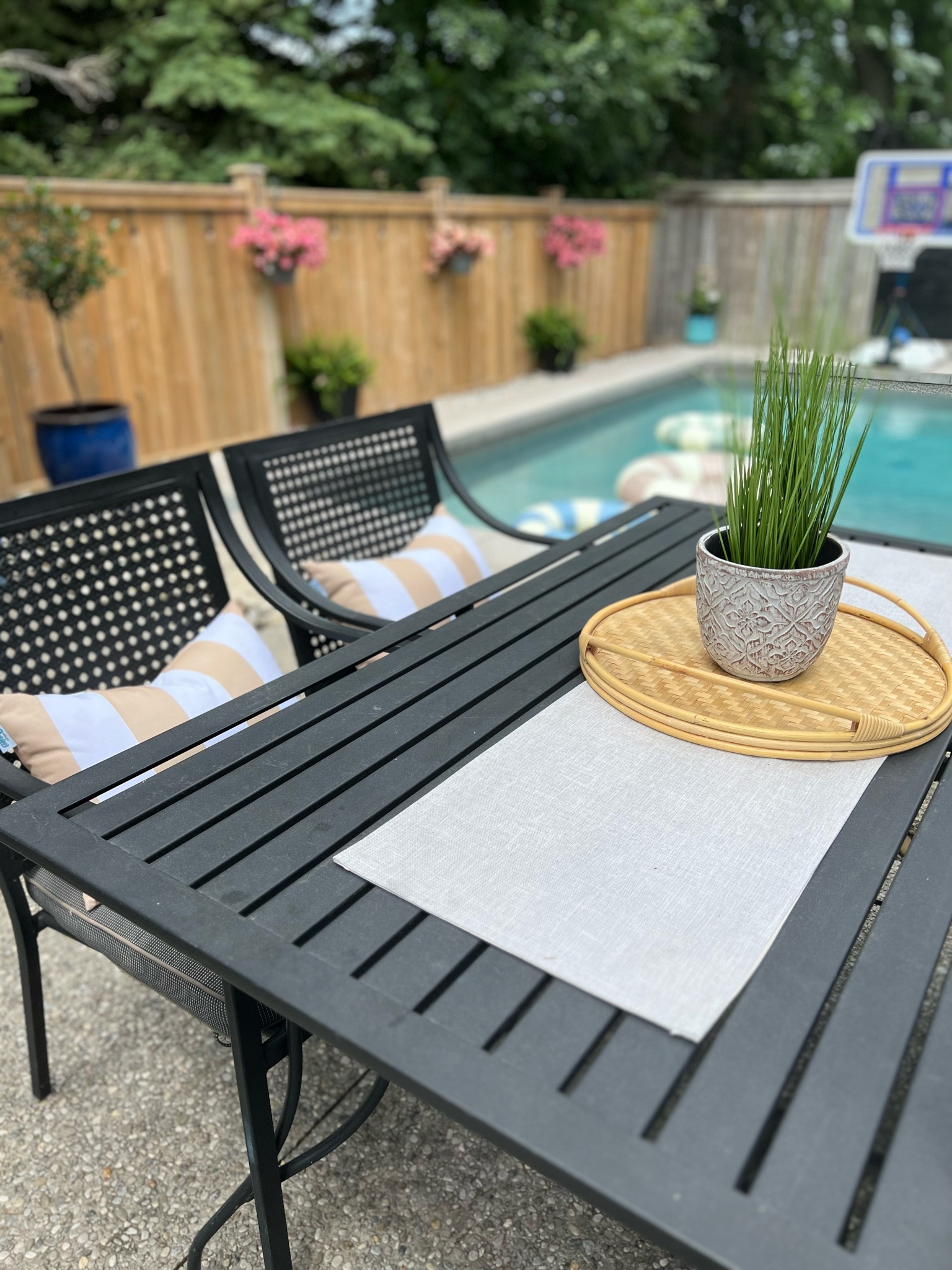 Patio cushions from Walmart 

#LTKhome #LTKSeasonal #LTKFind