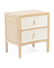 22in Two Drawer Fallon Side Table | Marshalls