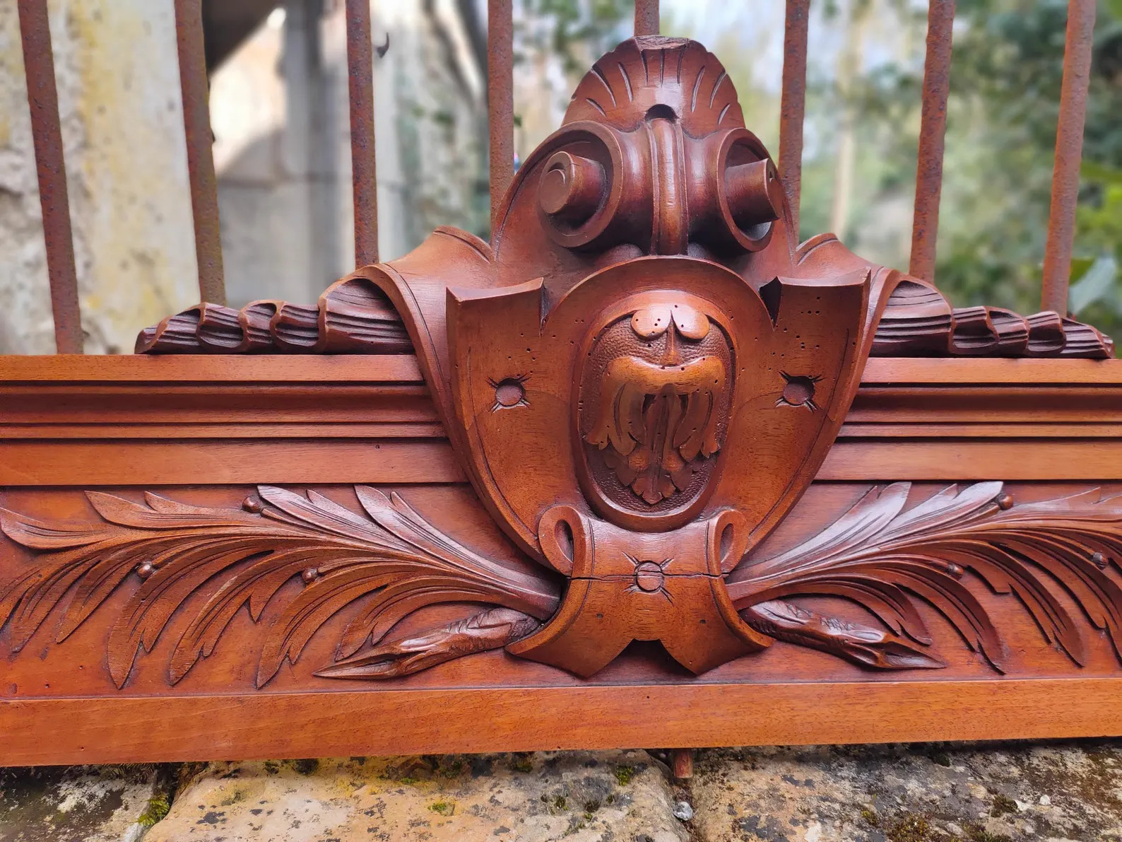 French Antique, Hand Carved Wooden Pelmet / Pediment / Fronton, Louis XV / Louis XVI Style Armoir... | Etsy (US)