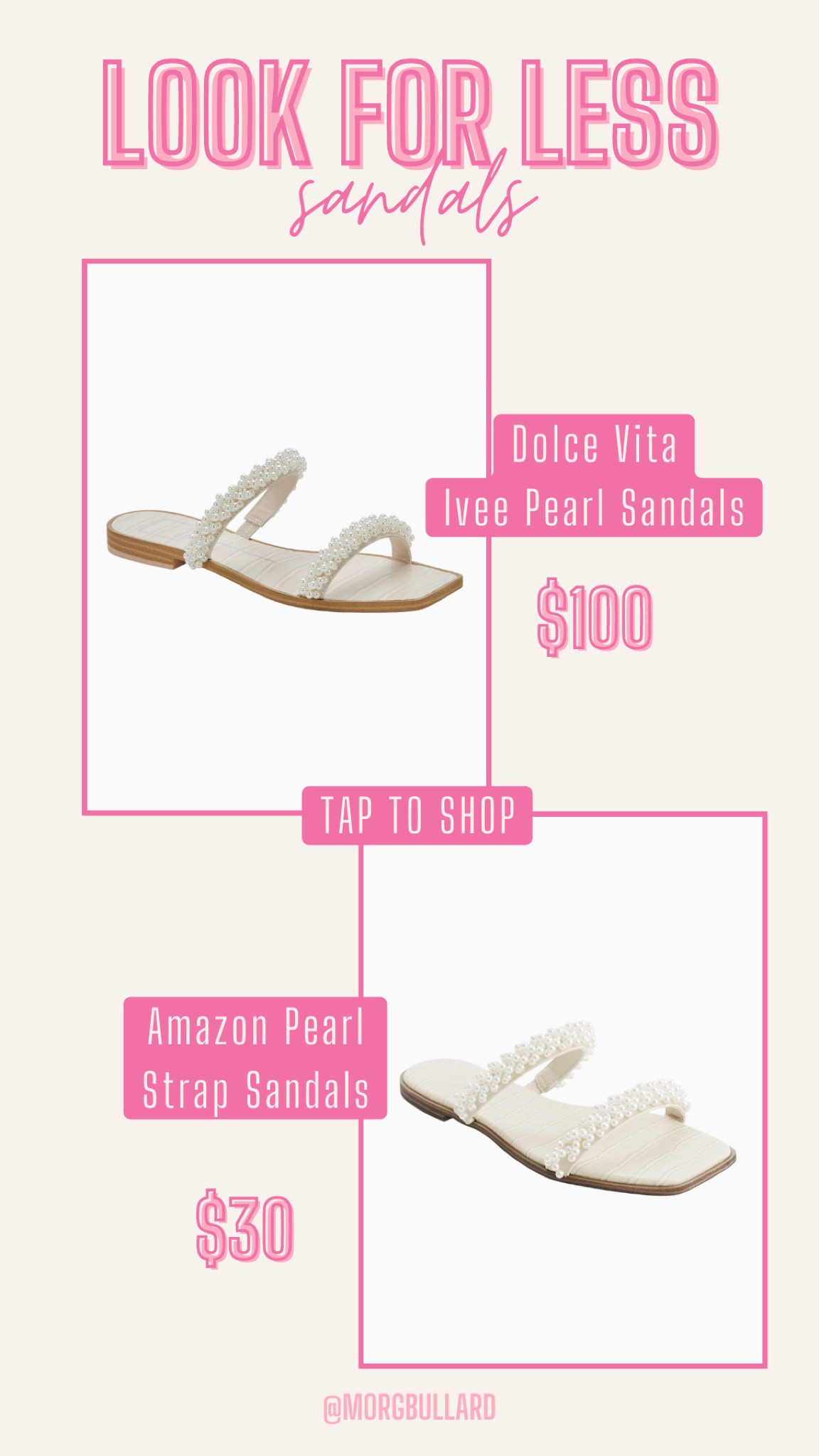 Splurge vs Save | Save vs Splurge | Look for Less | Pearl Sandals 

#LTKunder50 #LTKshoecrush #LTKstyletip