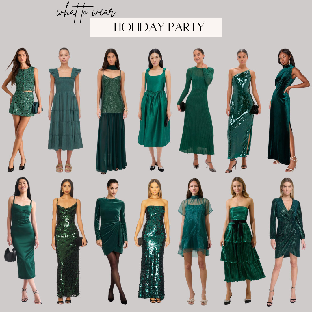 Holiday Party Dresses: tis the season! Rounded up a selection of green dresses in sequins, satin and velvet perfect for celebrating the season! 

 

#LTKootd #LTKHoliday #LTKWedding
