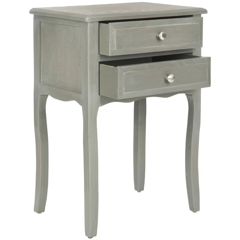 Joanna 26.8'' Tall 2 - Drawer Solid Wood Nightstand | Wayfair North America