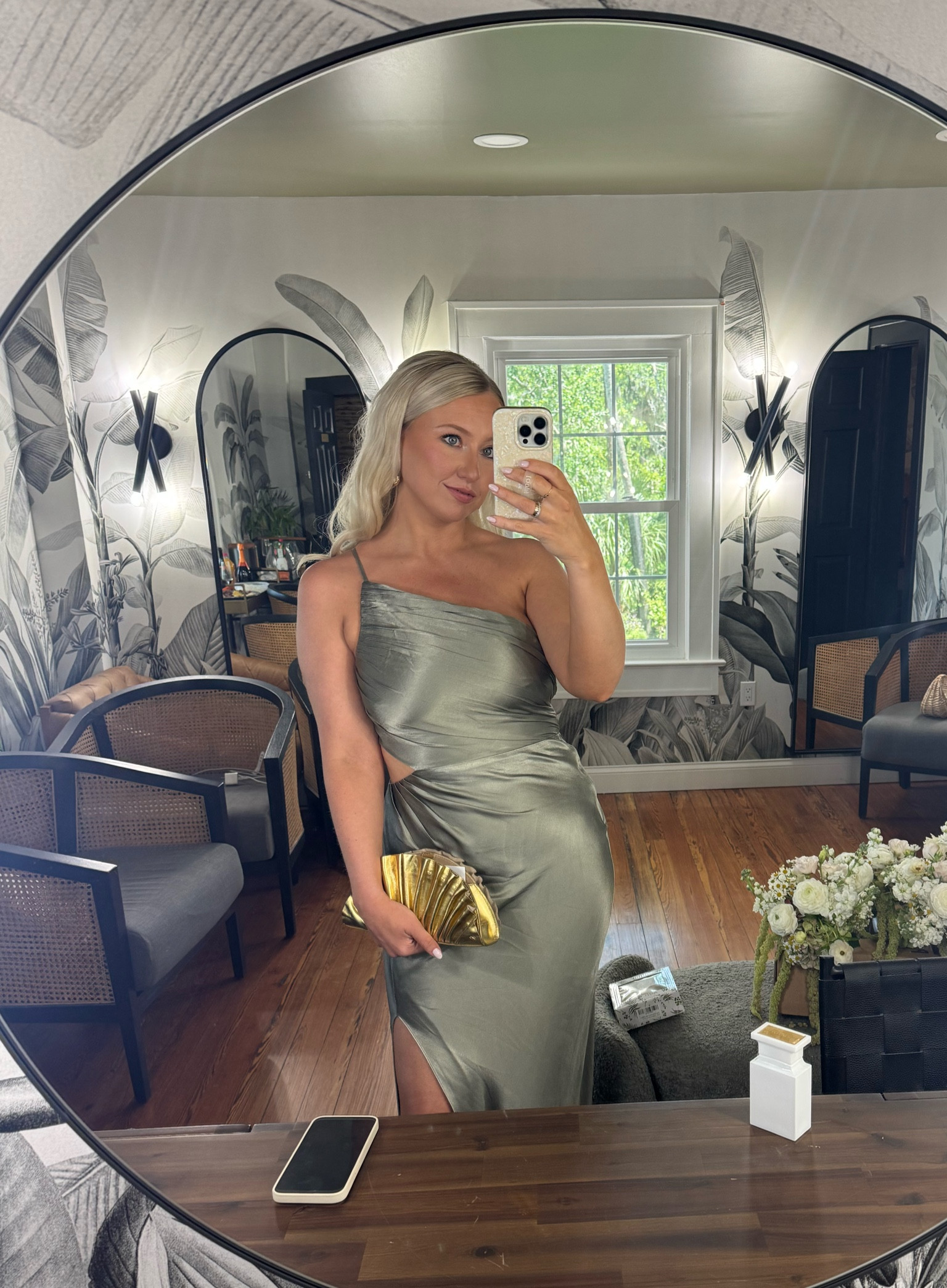 Sage Green Gown and Gold Clutch ✨

Sage Green Wedding, Maid of Honor, Bridesmaid, Bridal Party, Spring Wedding, Summer Wedding,  Sage green bridesmaids, olive green bridesmaids, Shona joy, cult Gaia, wedding guest dress, wedding guest, bridesmaid dresses, formal gown 

#LTKStyleTip #LTKSaleAlert #LTKWedding