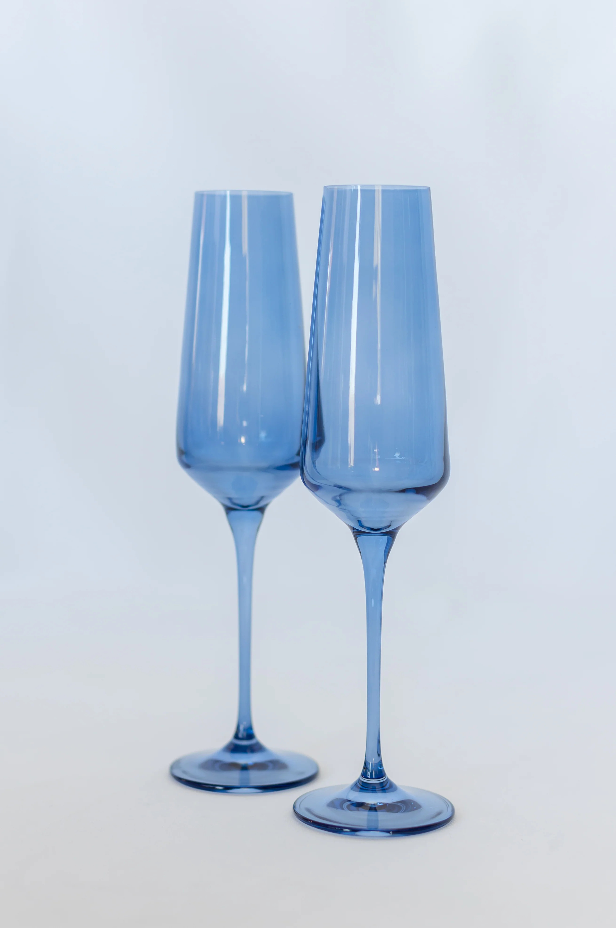 Estelle Colored Champagne Flute - Set of 2 {Cobalt Blue} | Estelle Colored Glass