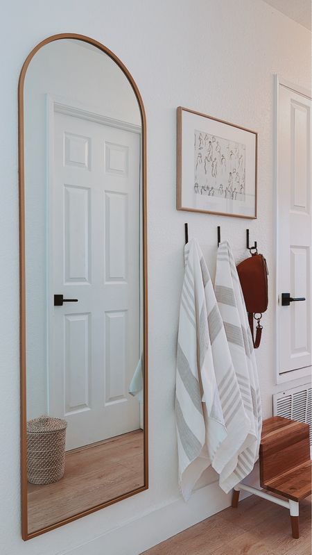 The kids hallway got a little more practical. They needed a few wall hooks and a full length mirror and the hallway was the perfect spot for it

#LTKstyletip #LTKkids #LTKhome