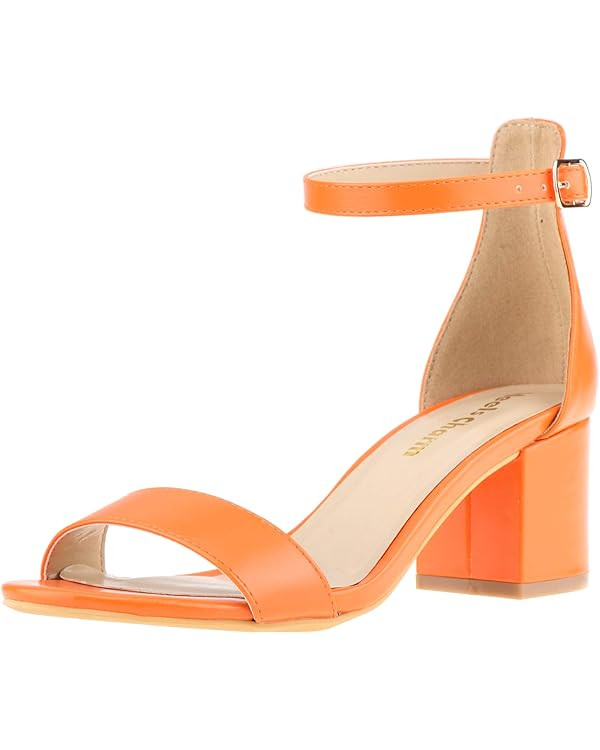 Women's Strappy Chunky Block Low Heeled Sandals 2 Inch Open Toe Ankle Strap High Heel Dress Sanda... | Amazon (US)