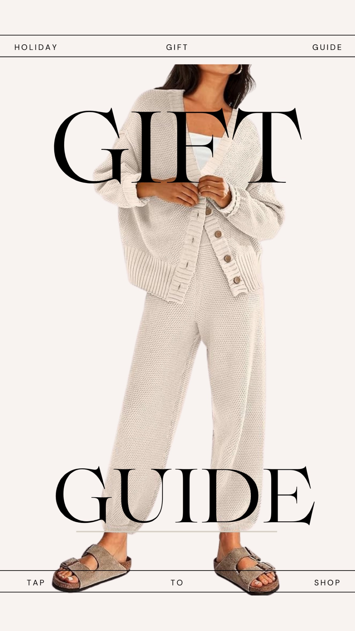 Gift guide for her. Lounge set. Waffle knit set. Travel day. Comfortable outfit  

#LTKGiftGuide #LTKtravel #LTKsalealert