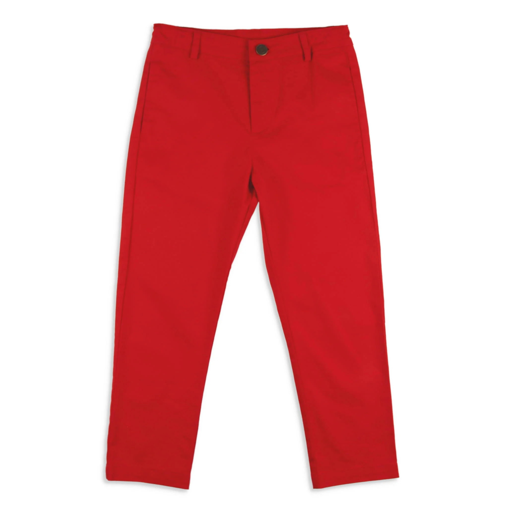 Red Twill Button Pants - Shrimp and Grits Kids | Shrimp and Grits Kids