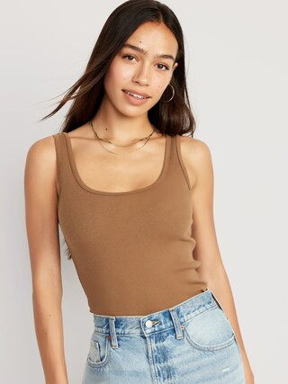 Scoop-Neck Rib-Knit First Layer Tank Top for Women | Old Navy (US)