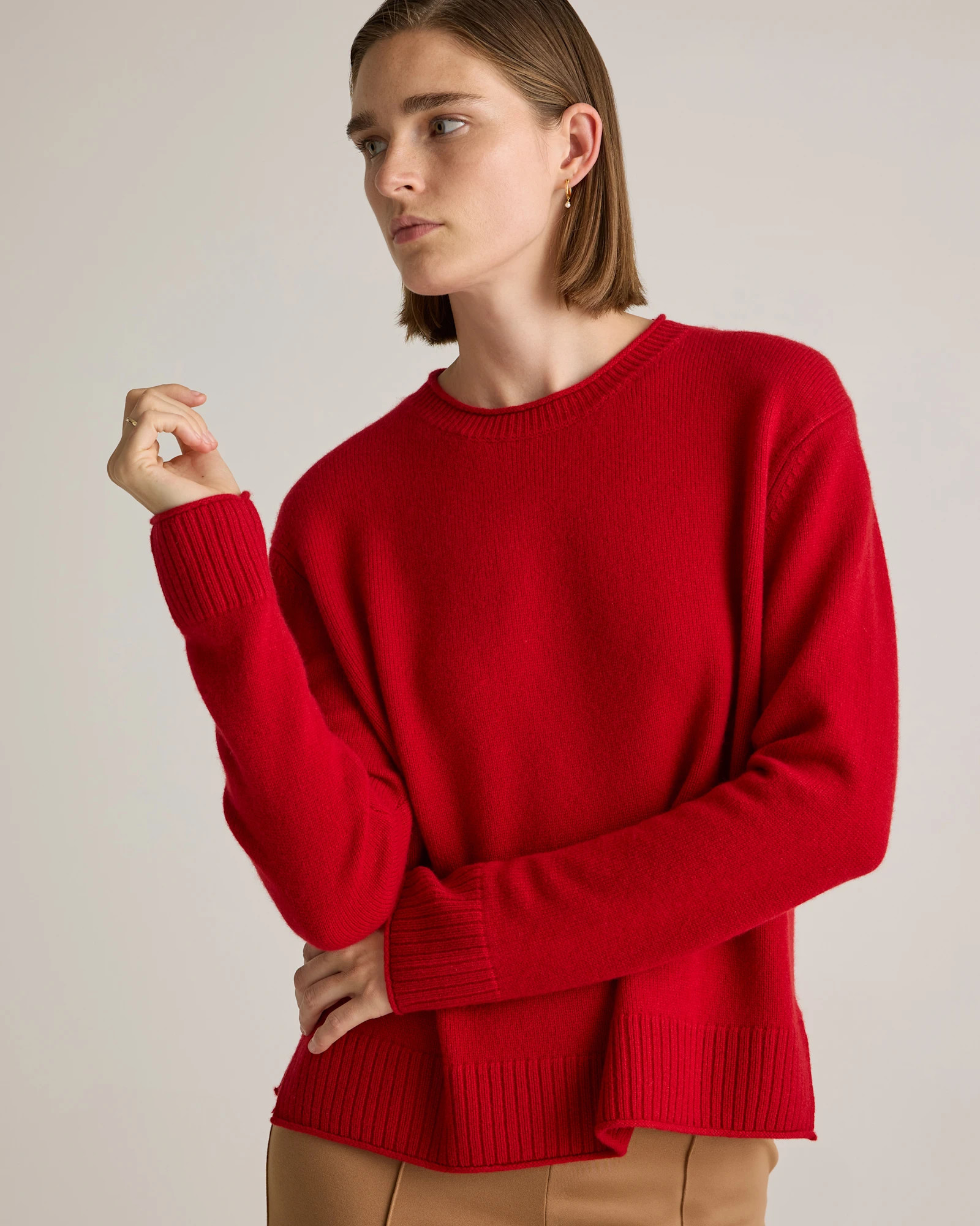 Mongolian Cashmere Boxy Crewneck Sweater | Quince