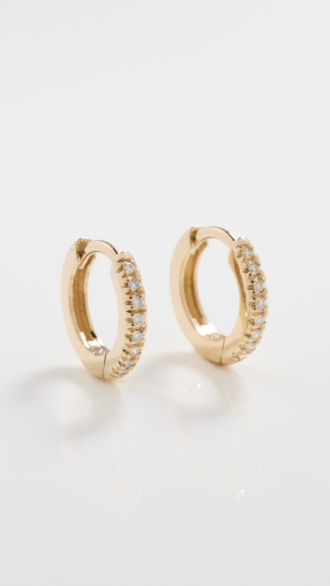 Mini Diamond Huggie Hoops | Shopbop