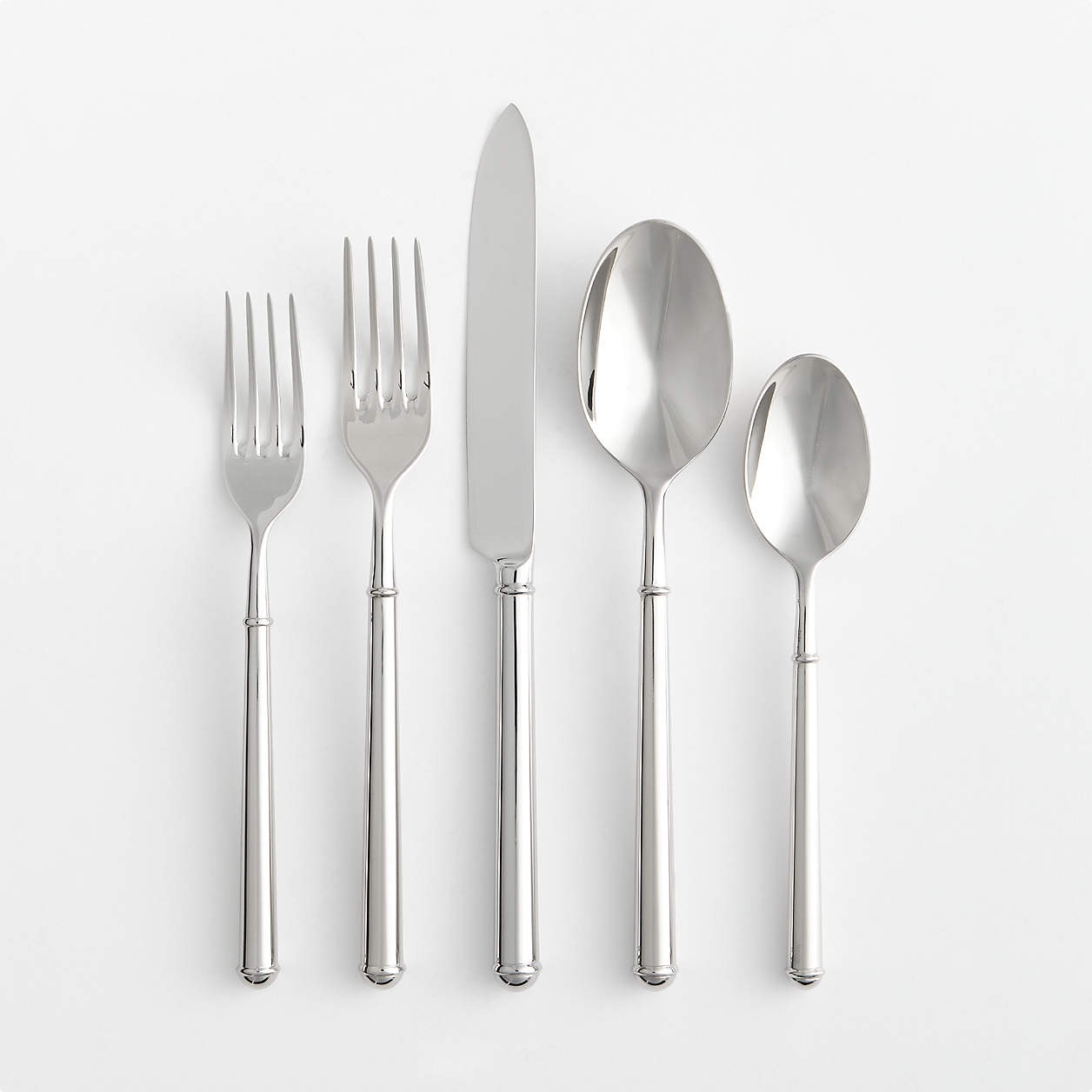 Oxford 20-Piece Flatware Place Setting | Crate & Barrel | Crate & Barrel
