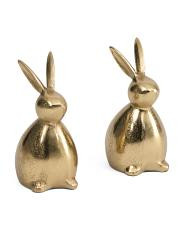 Set Of 2 Rabbit Figurines | TJ Maxx