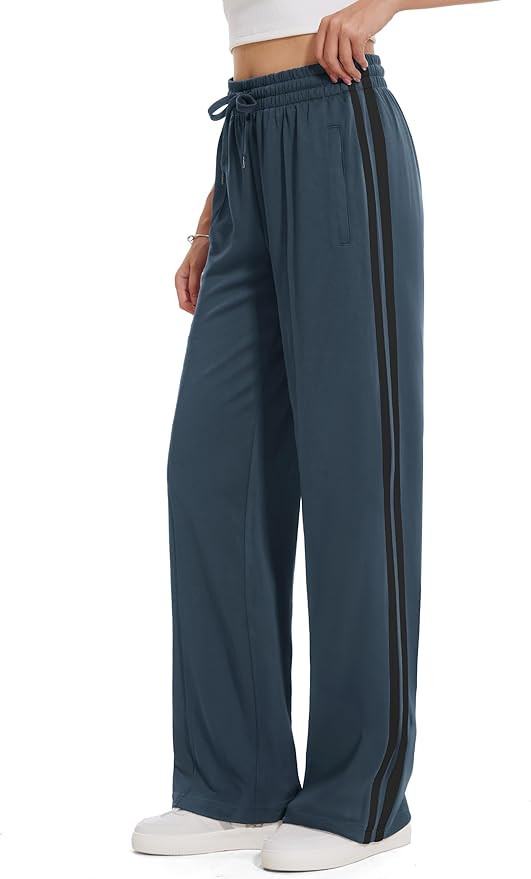 Tapata Women's 28/30/32/34 Inseam Track Pants Loose Straight Leg Jogging Sweatpants Warm-Up Sport... | Amazon (US)