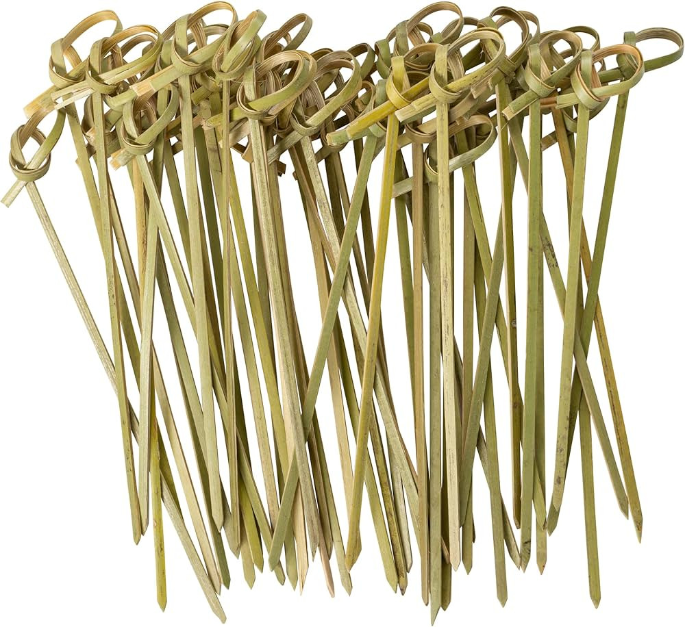 Comfy Package [500 Count] Bamboo Knot Picks - 4.75 Inch Cocktail Picks, Appetizer Skewers, & Toot... | Amazon (US)