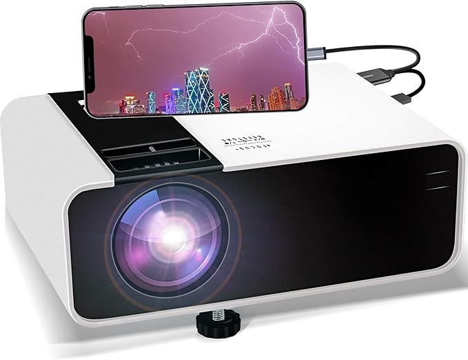 Mini Portable Projector 1080P-Supported for Outdoor - Native 720P Movie Projector Compatible with... | Amazon (US)