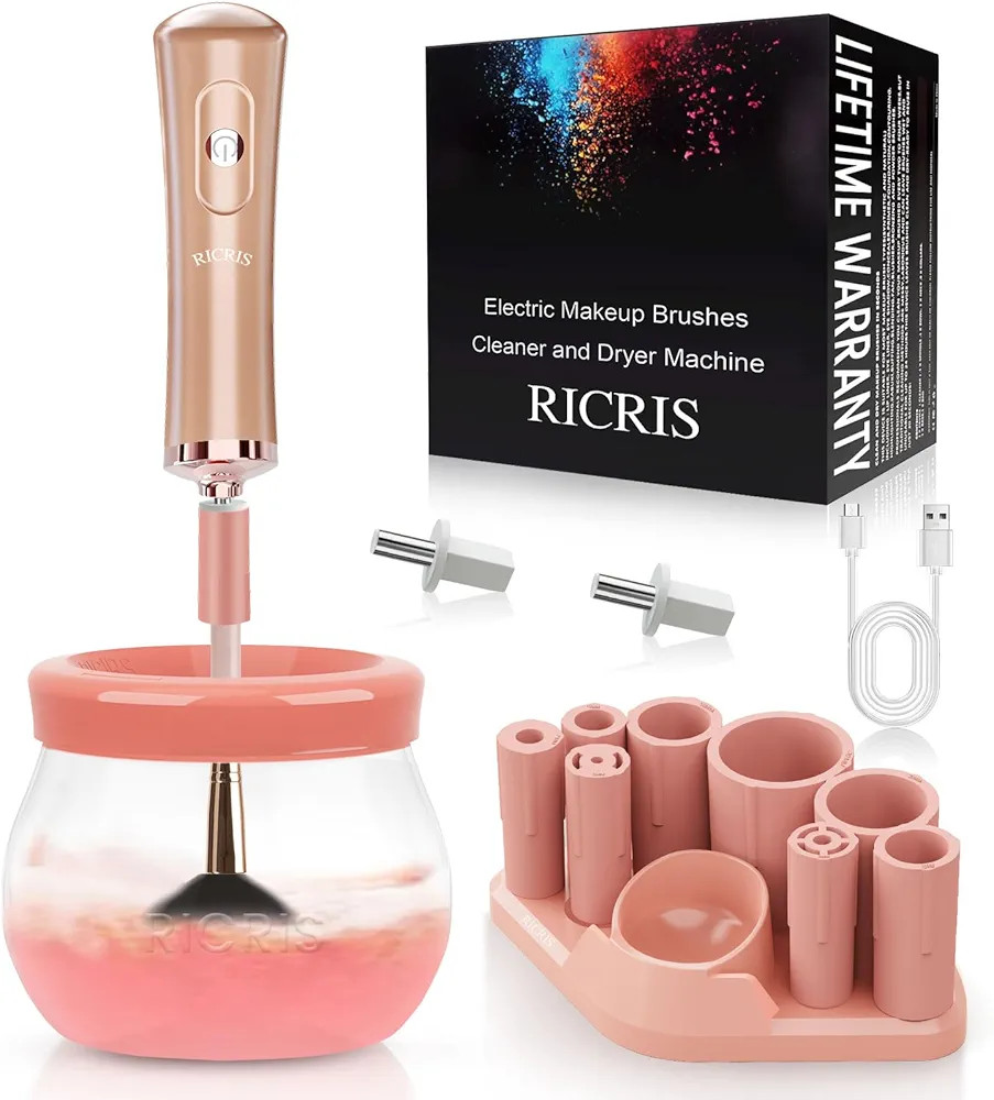 Electric Makeup Brush Cleaner Machine - Ultra Fast USB Make Up Brush Washer and Dryer - Automatic... | Amazon (US)