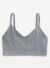 Seamless Ribbed Longline Bra | Old Navy (US)