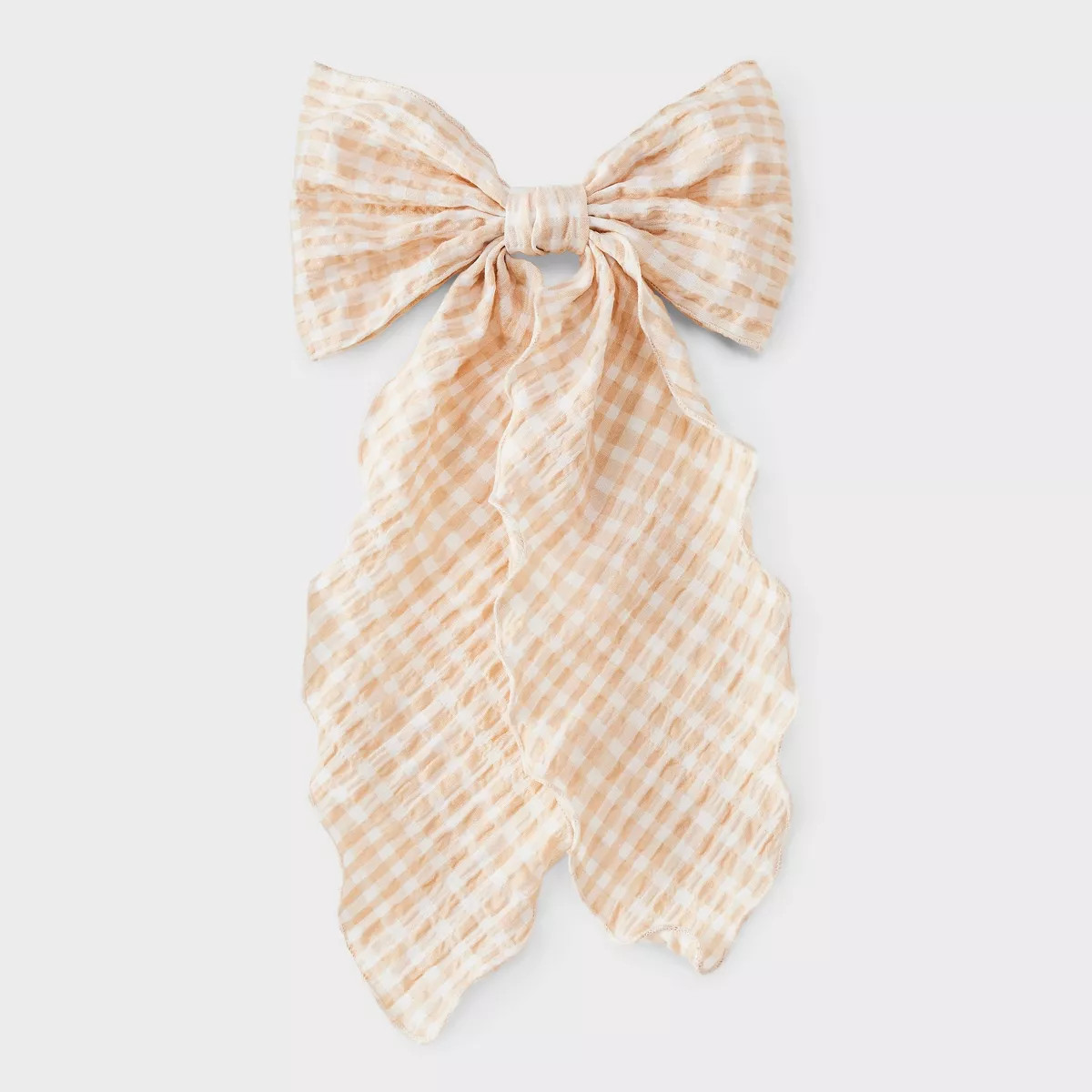 Gingham Bow Hair Barrette - Wild Fable™ Orange | Target