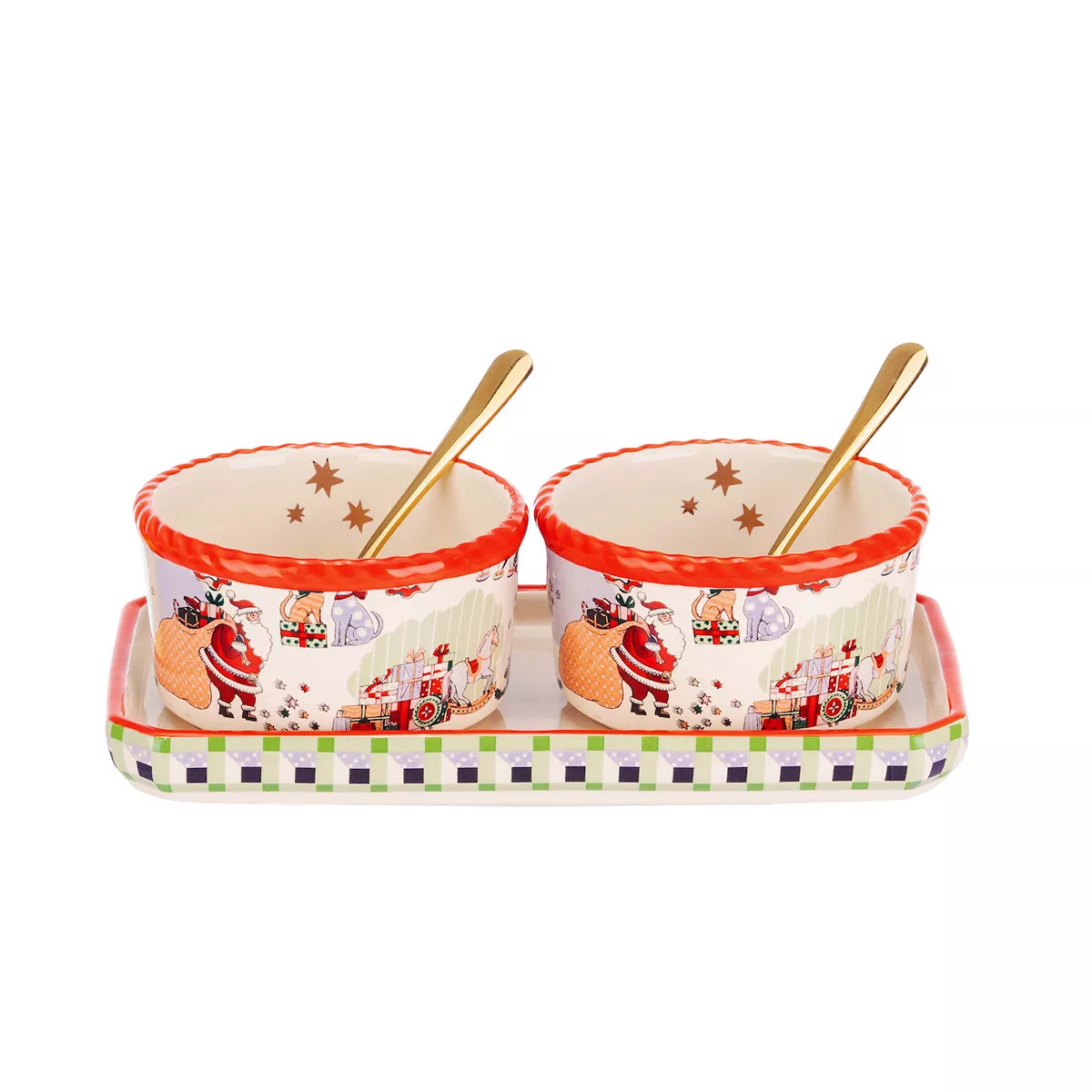 Cath Kidston Christmas Ditsy Condiment Pot Set | Kohl's