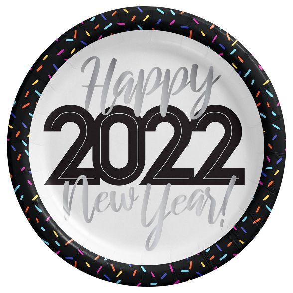 15ct NYE Dinner Plates White - Spritz™ | Target