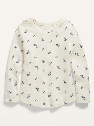 Printed Thermal Scoop-Neck Tee for Toddler Girls | Old Navy (US)