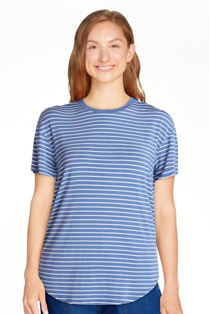 Time and Tru Women's Tunic Tee with Short Sleeves, Sizes XS-XXXL | Walmart (US)