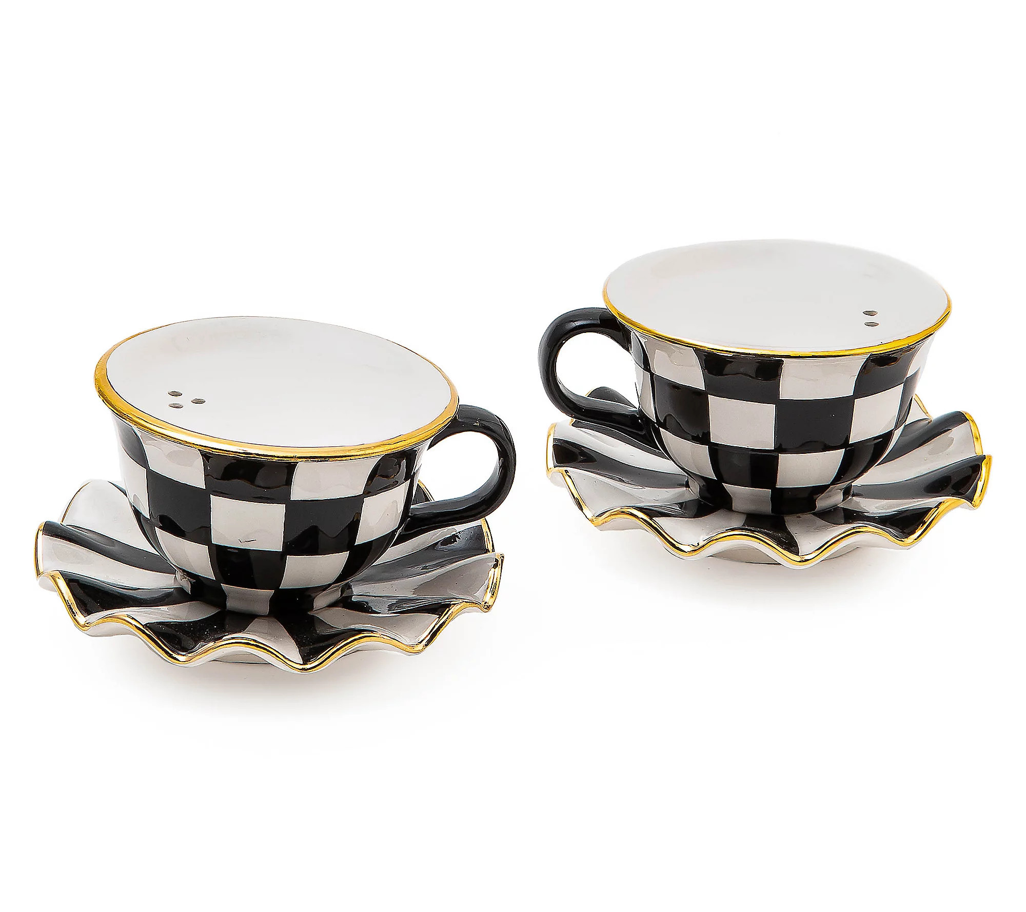 As Is MacKenzie Childs Salt and Pepper Sets | QVC