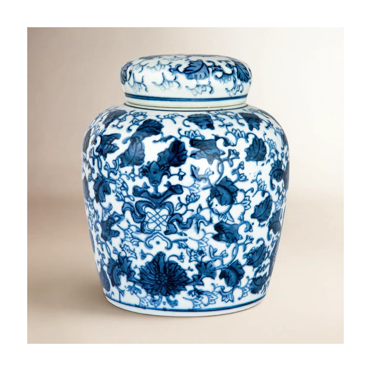 Birch Lane\u2122 Chadwicks Blue/White Ceramic Jar & Reviews | Birch Lane | Birch Lane