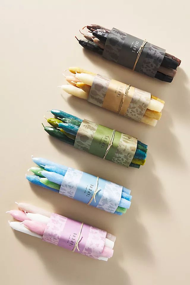 Whittled Taper Candles | Anthropologie (US)