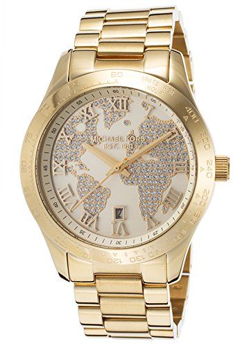 Michael Kors Layton Watch Pave-Embellished With an Engraved Map Womens Watch MK5959 | Amazon (US)