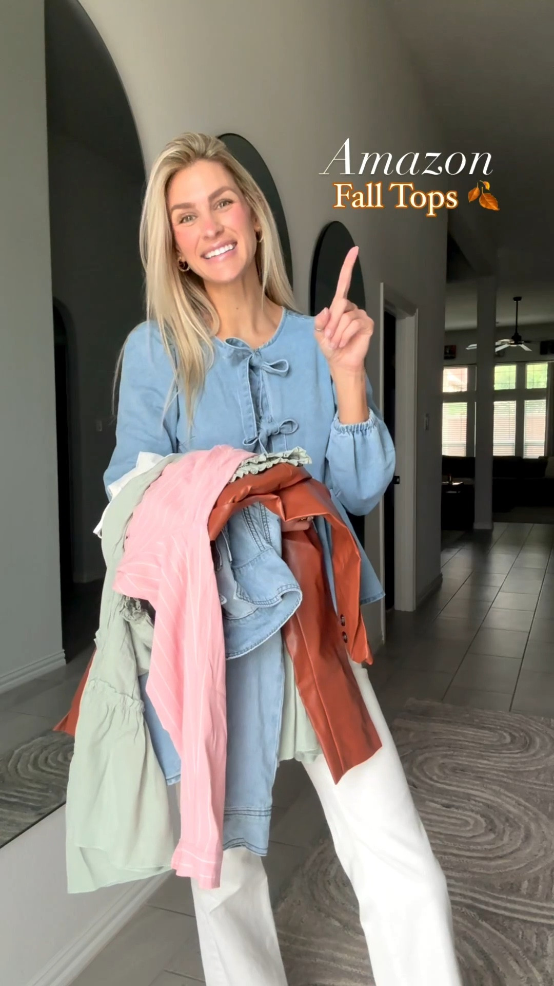 Amazon Fall Tops 🍂

Easy, Stylish & Versatile 

These are the pieces I keep reaching for on busy days when I need to look put together without the stress. 

From casual denim tops to a classic pinstripe and finishing with that oversized faux leather jacket, these outfits work for errands, lunch dates, or even a quick night out.

Which look would you wear most often? 👇🏼


#LTKStyleTip #LTKFallSale #LTKTall

#LTKTall #LTKgrwm #LTKCyberWeek