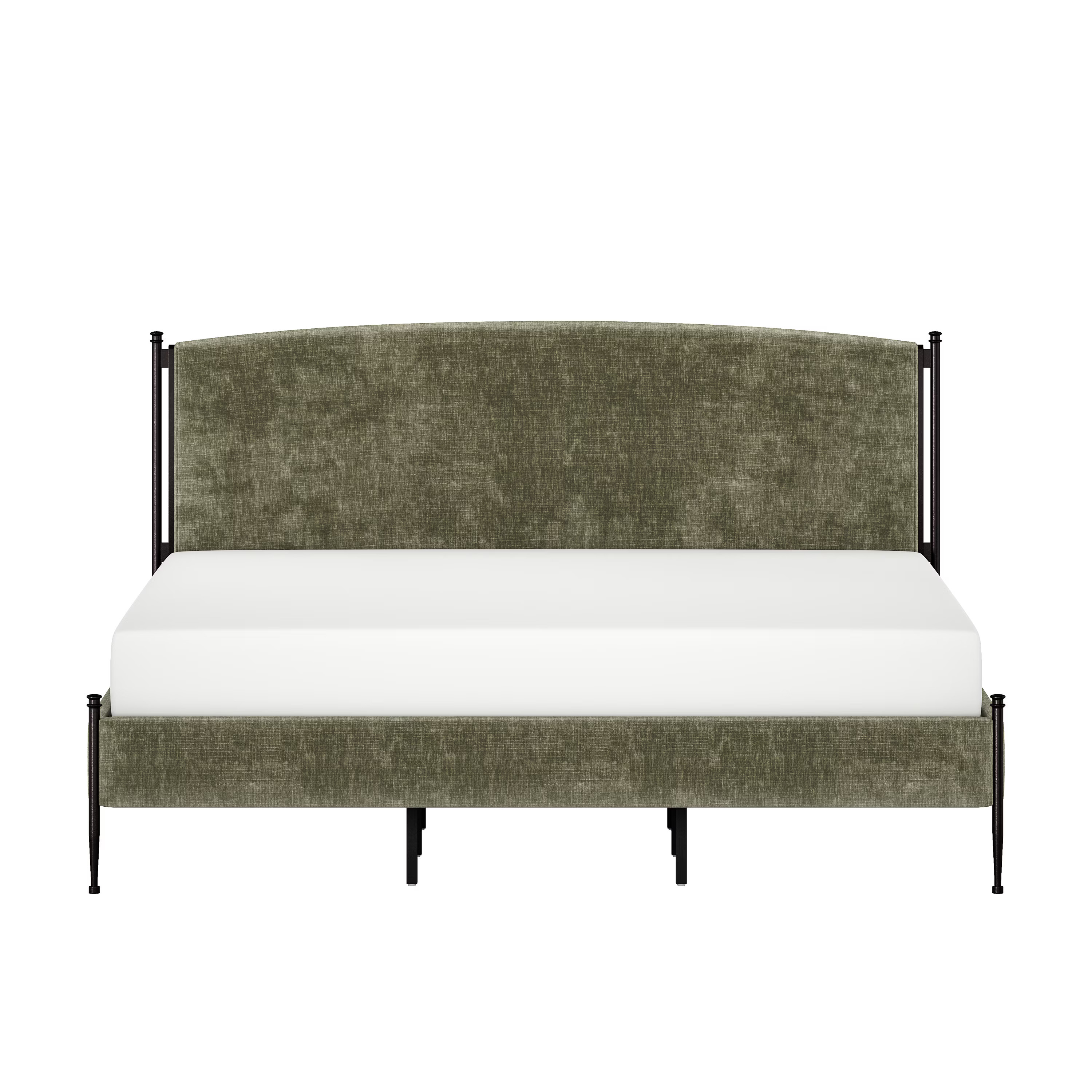 Better Homes & Gardens Ambrose Upholstered King Bed, Forest Velvet and Forged Iron | Walmart (US)