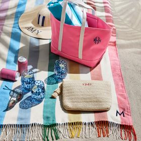 Colorful Stripe Waterproof Picnic Blanket | Mark and Graham