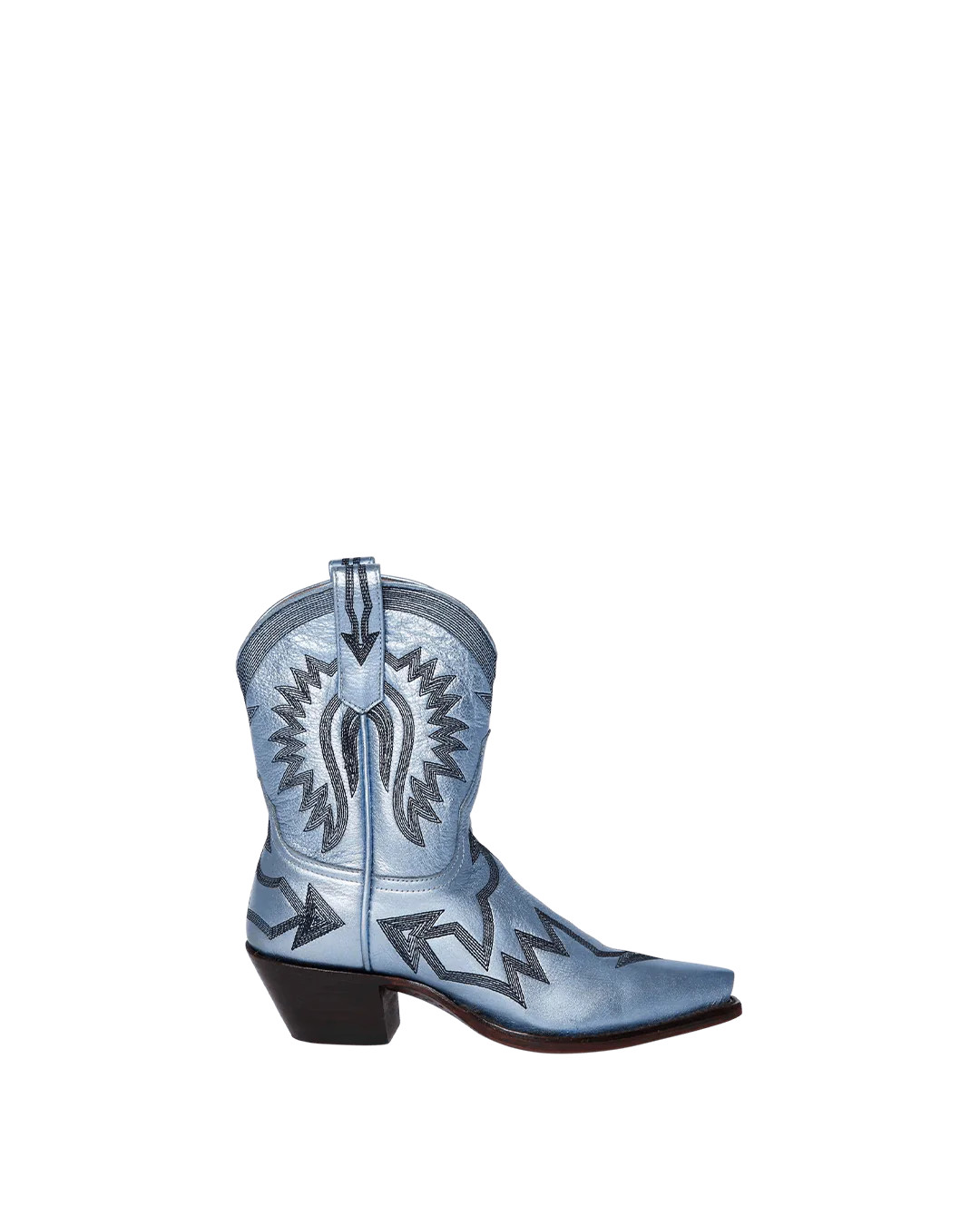 Maggie Metallic Light Blue | Luxury Fashion Women's Cowboy Boots | Miron Crosby | Miron Crosby